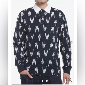 Skeleton polo shirt